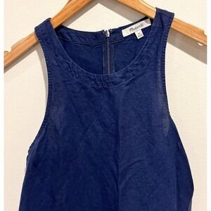 Madewell Linen Dress XS Pockets Sustainability Eco Do Well Cottage Lagenlook